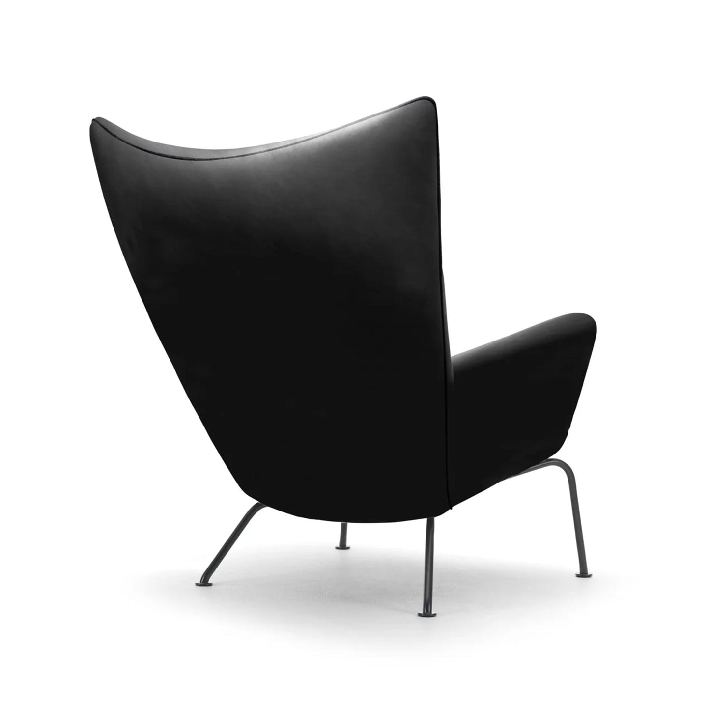 Carnaby High Back Armchair with Ottoman, Black| DC Concept