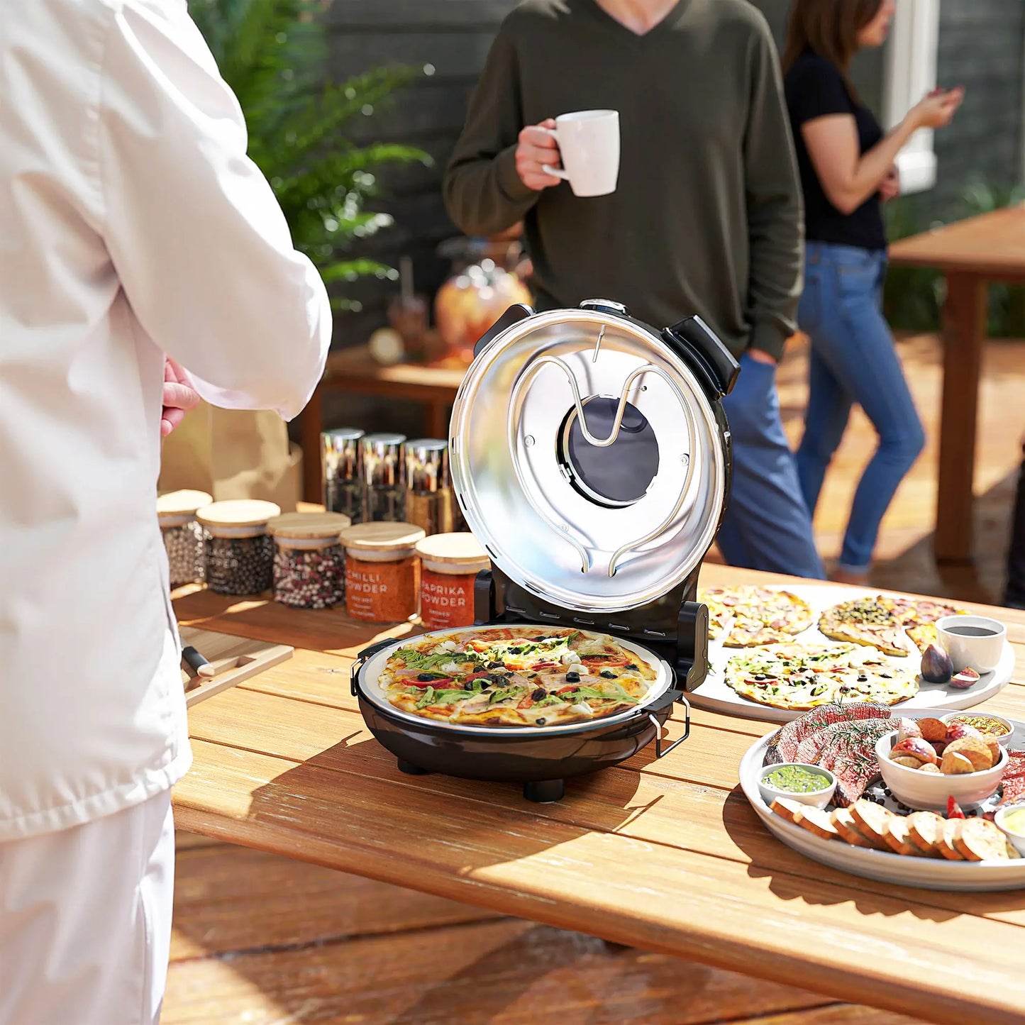 HOMCOM 1200W Electric Pizza Oven