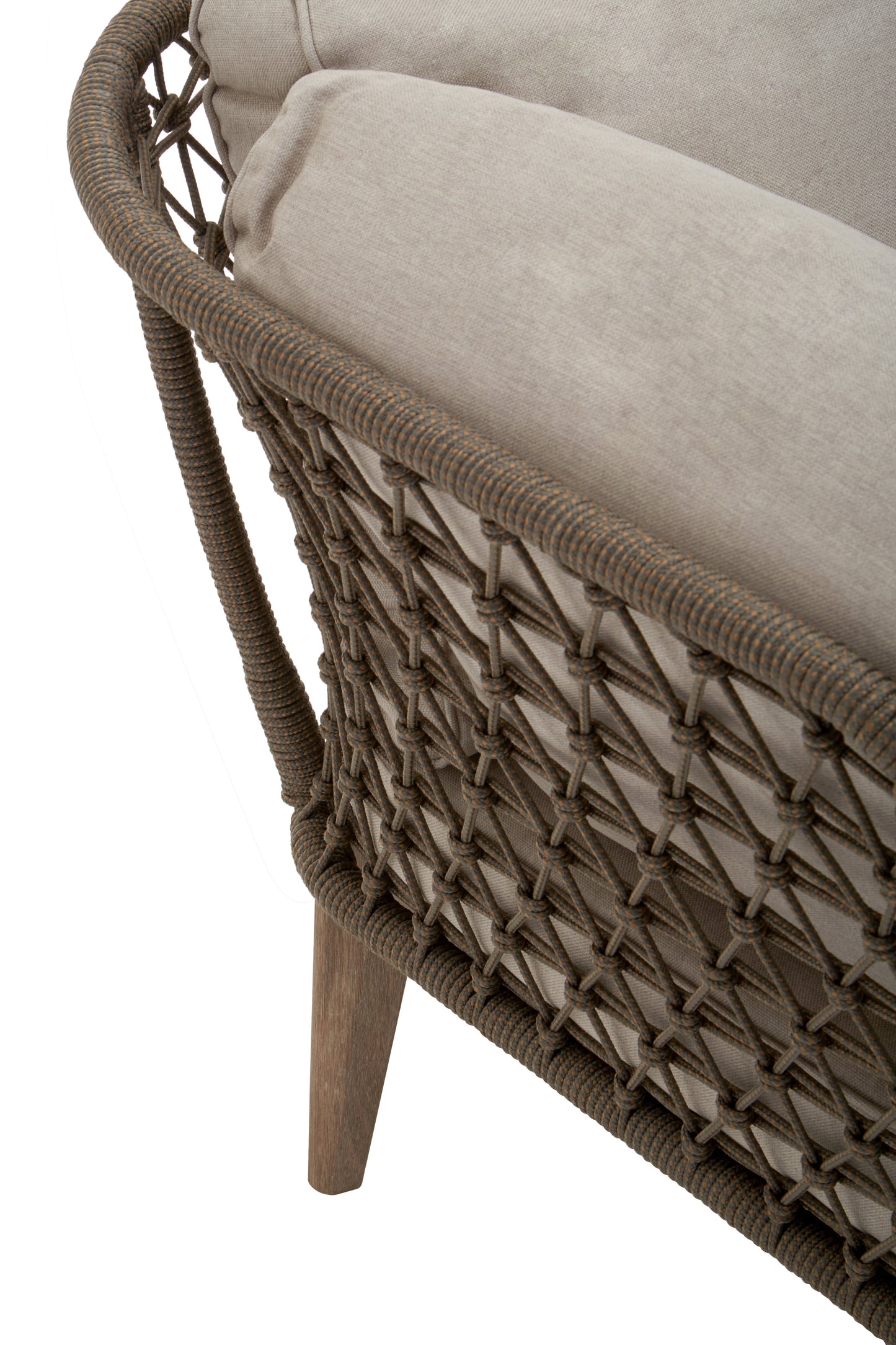 Oceanic Three Seat Bronze and Charcoal Sofa