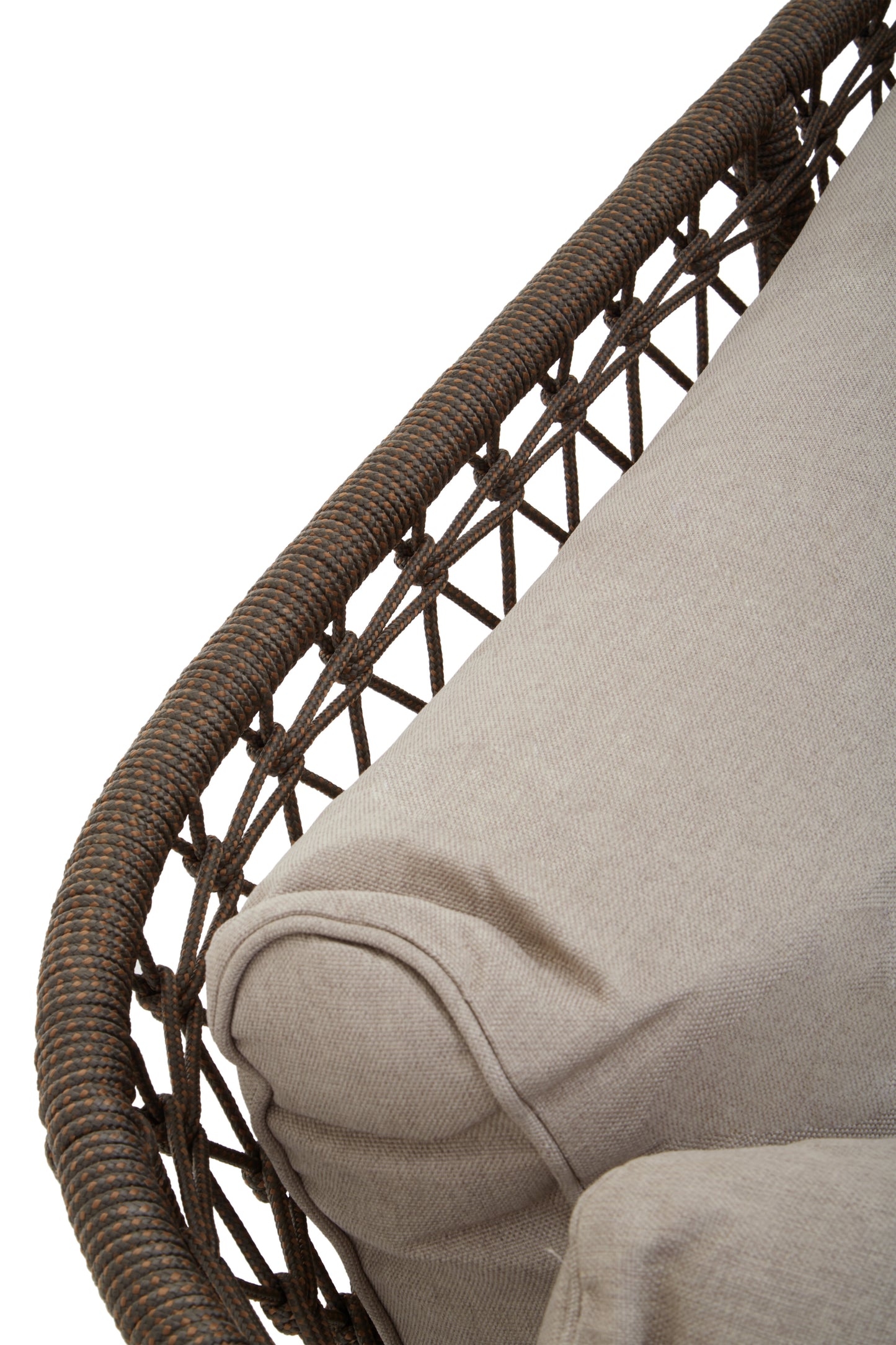Oceanic Three Seat Bronze and Charcoal Sofa