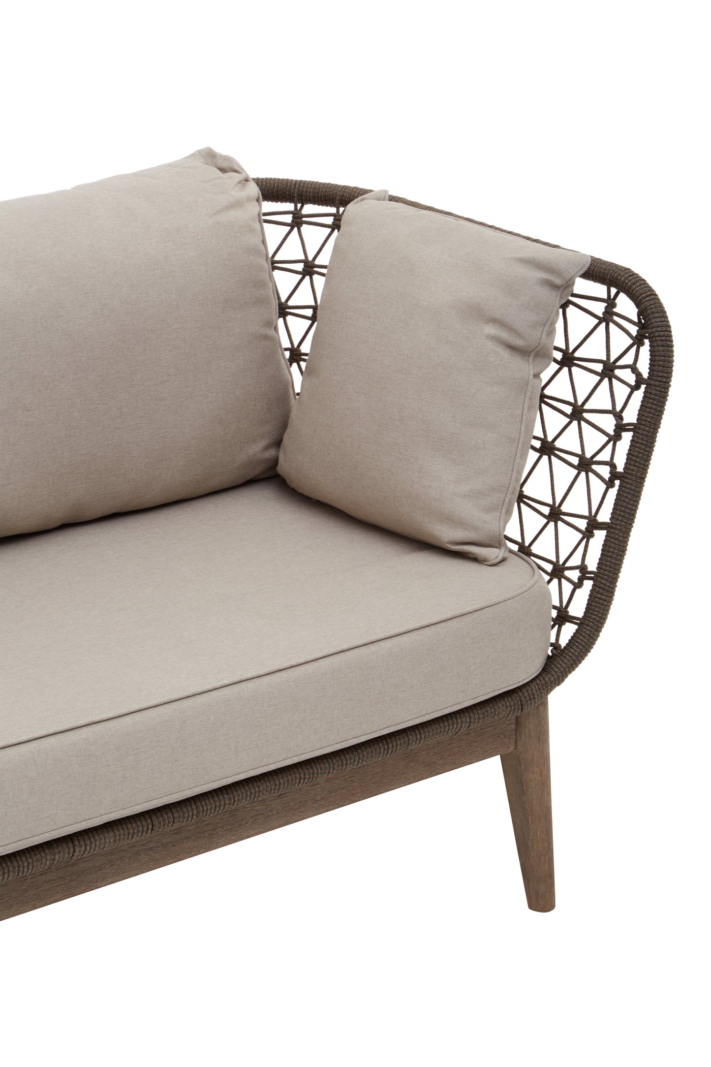 Oceanic Three Seat Bronze and Charcoal Sofa
