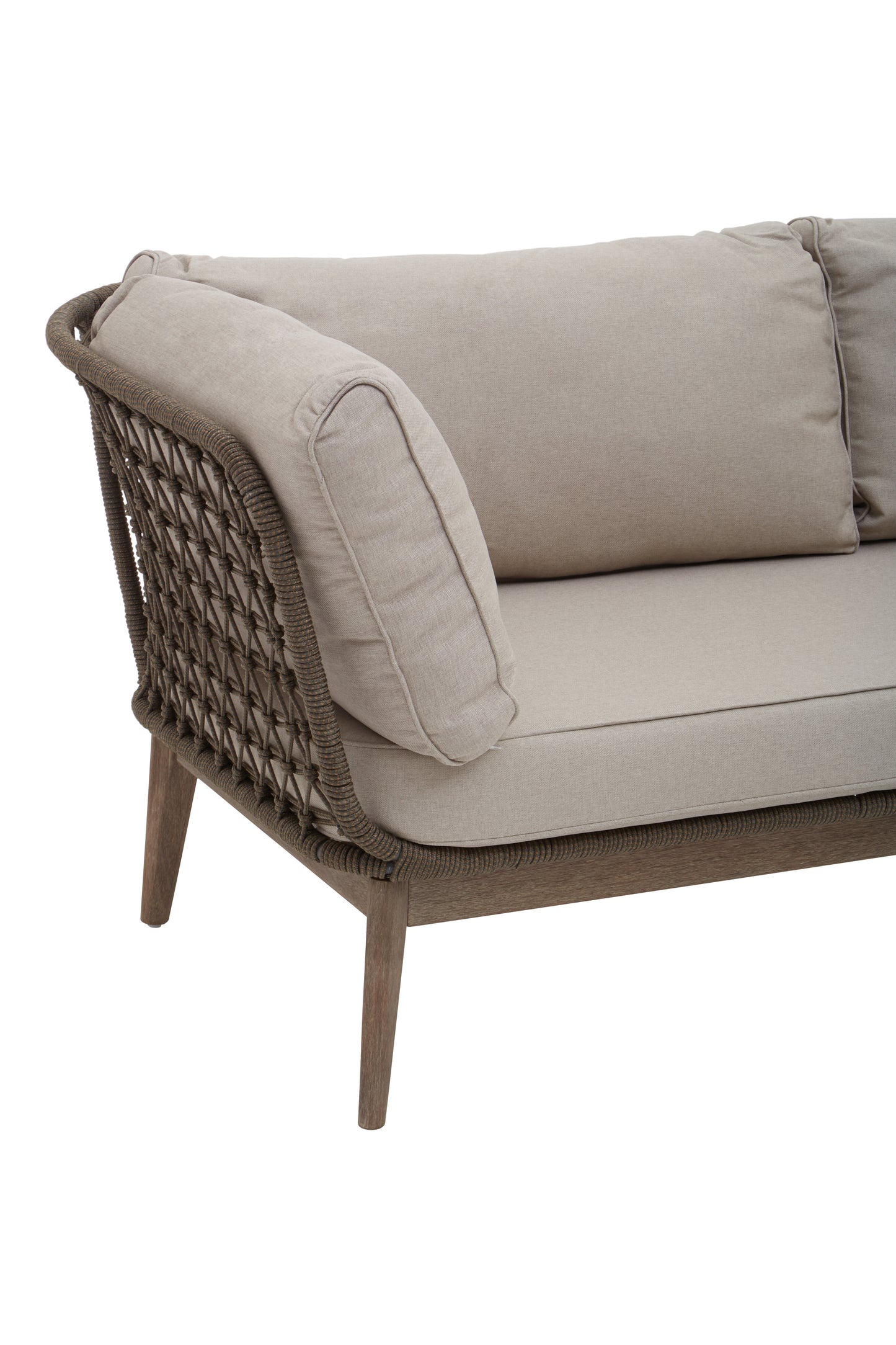 Oceanic Three Seat Bronze and Charcoal Sofa
