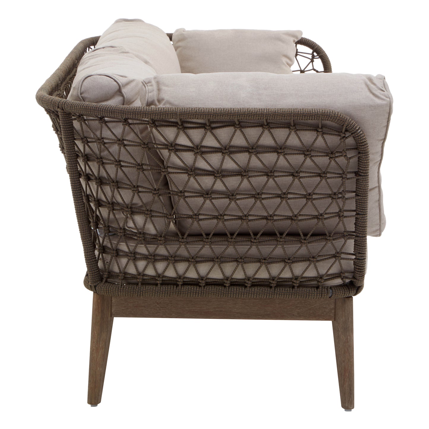 Oceanic Three Seat Bronze and Charcoal Sofa