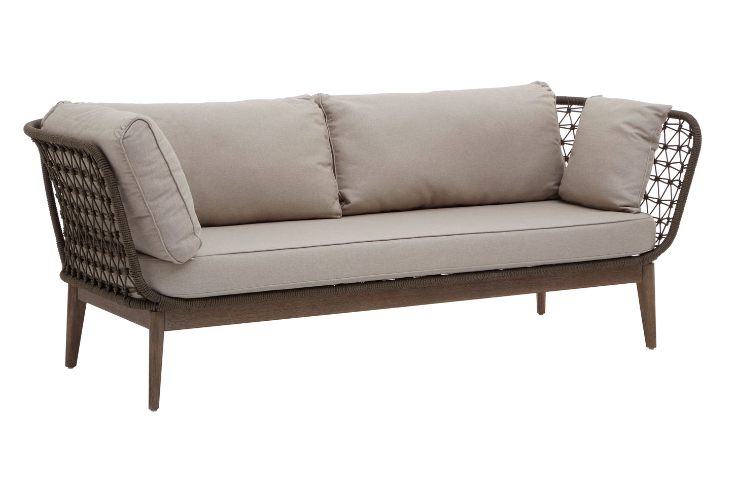 Oceanic Three Seat Bronze and Charcoal Sofa
