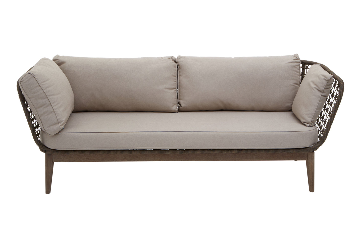 Oceanic Three Seat Bronze and Charcoal Sofa