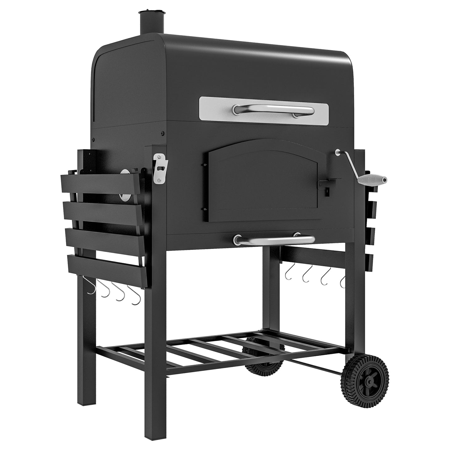 Outsunny Charcoal BBQ Grill and Smoker