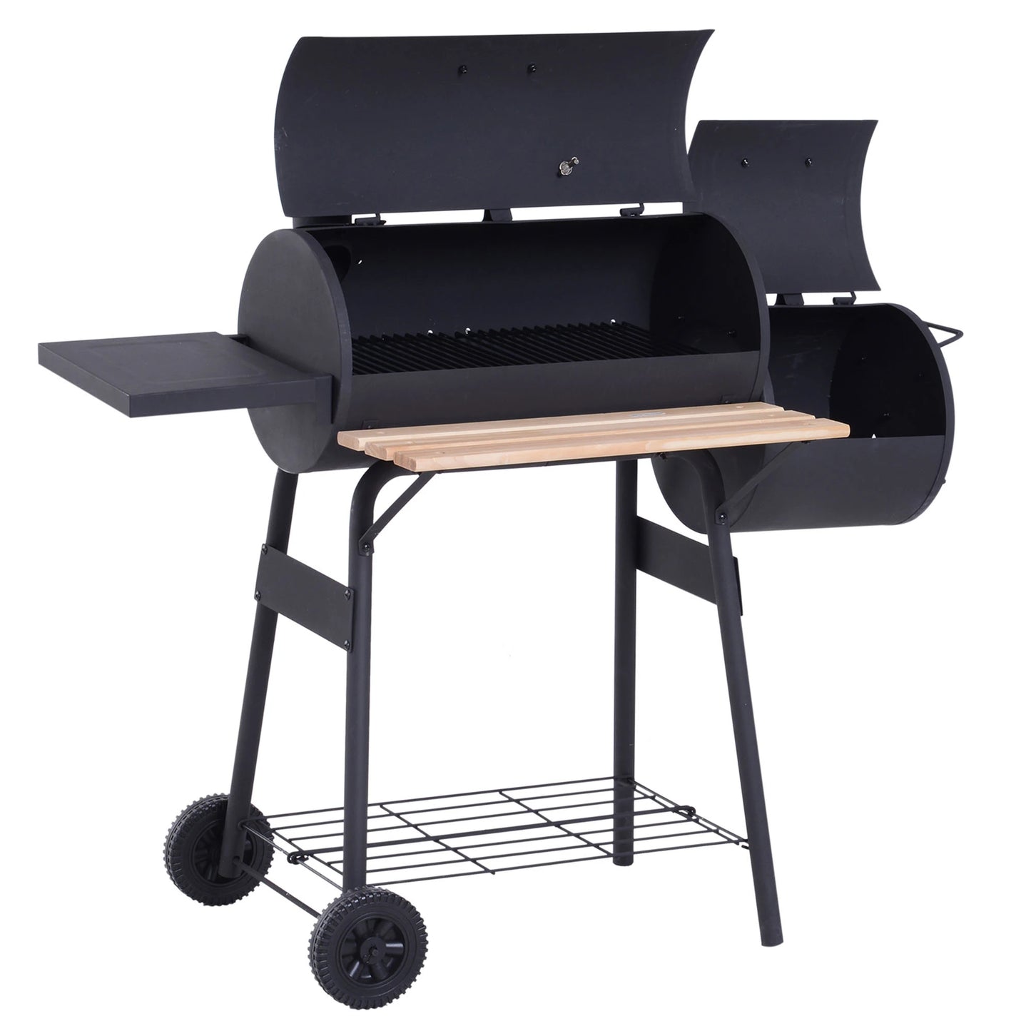 Outsunny Portable Charcoal BBQ Grill and Smoker