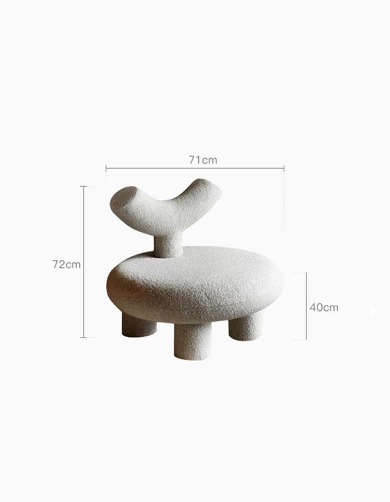 T Shapte Sheep Armchair, Cashmere wool| DC Concept