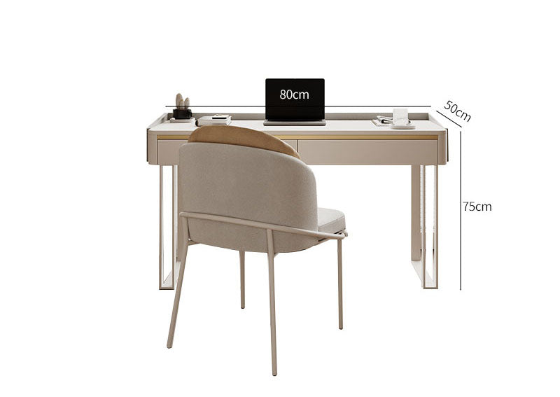 Otto Office Desk - White Sintered Stone| DC Concept