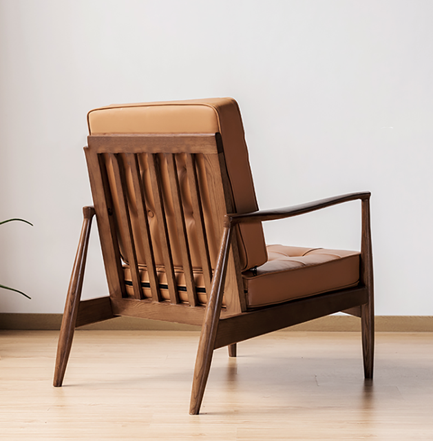 Classic C02 Armchair, Green Leather & Wood, Clearance| DC Concept