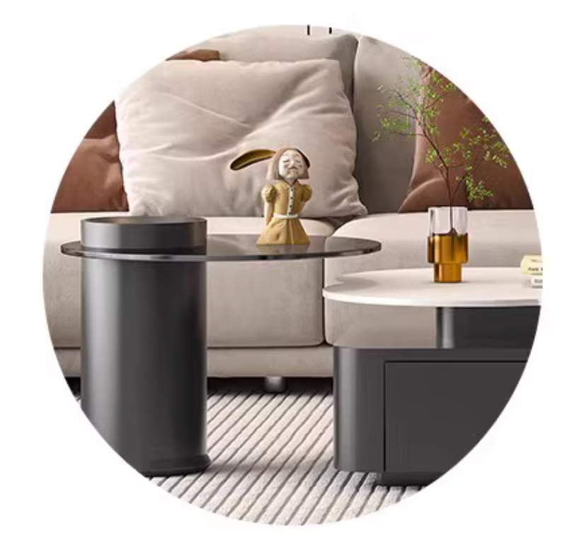 Aroma Flower Nesting Coffee Table, White Top| DC Concept