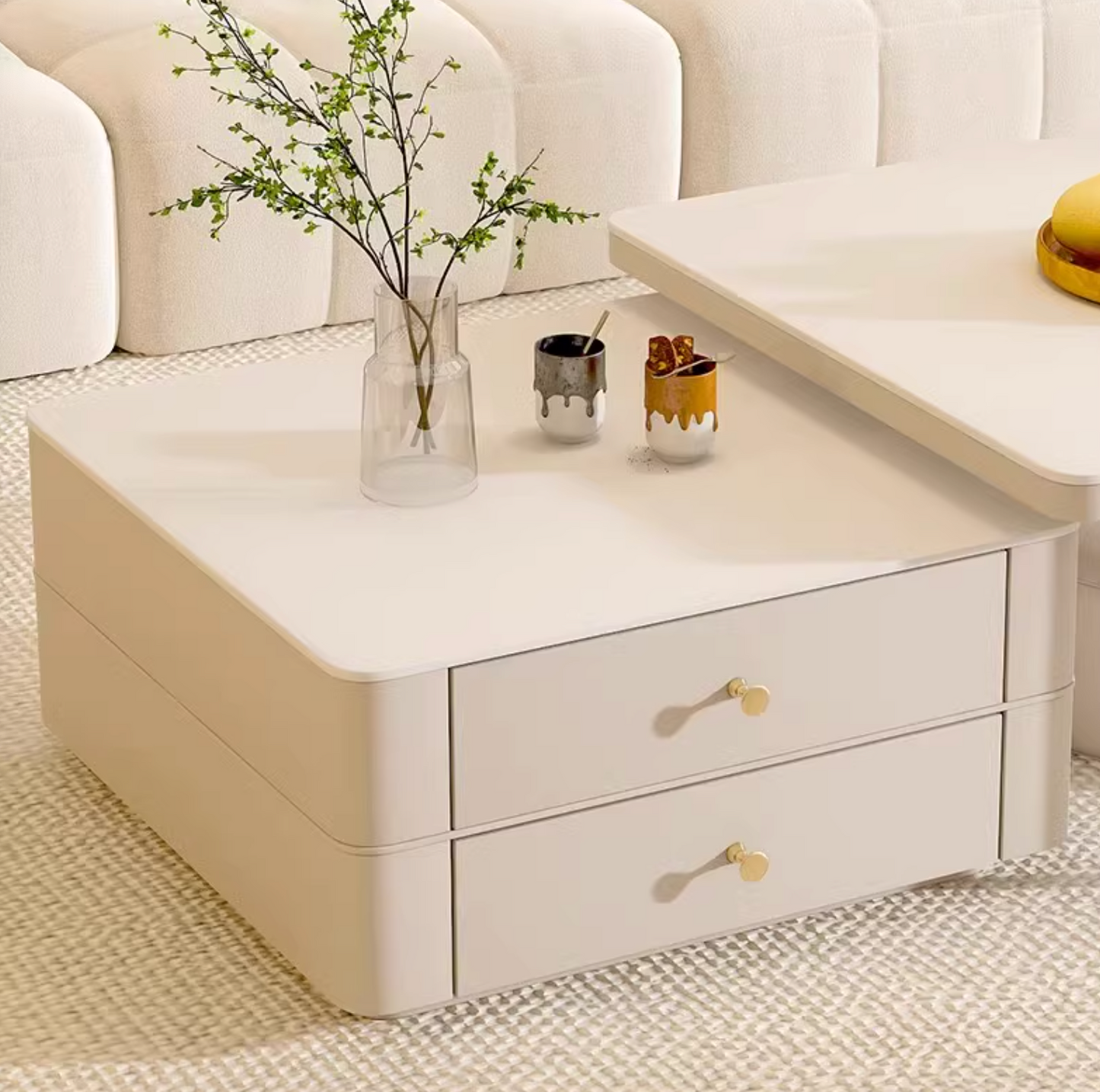 Eclipse Nesting Coffee Table SEt, White| DC Concept