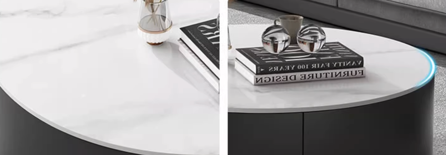 Mosaic Round Nesting Coffee Table Set With Seat Pad| DC Concept