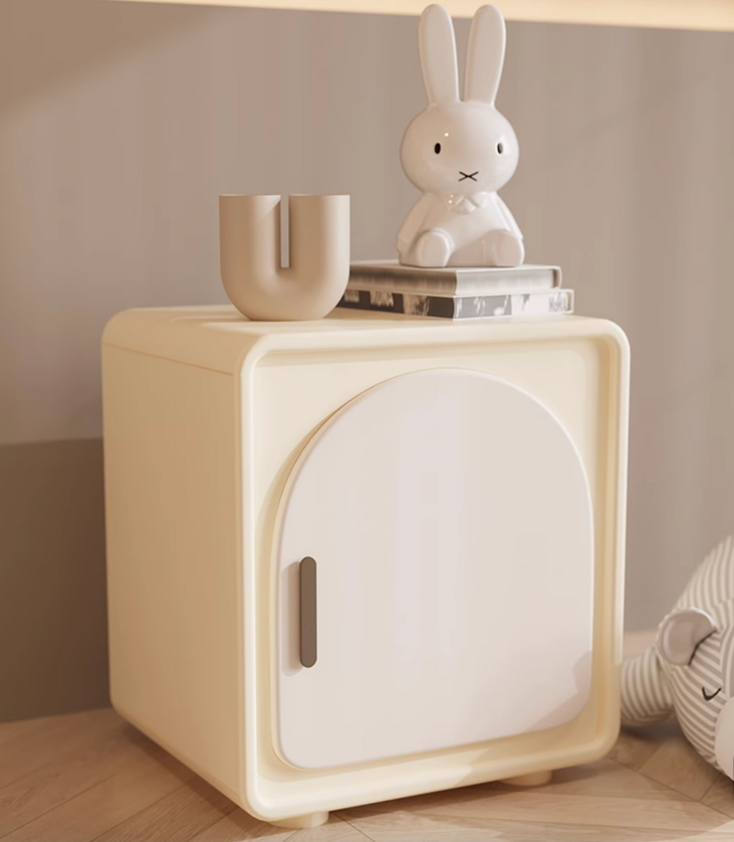 Sunset Serenade Bedside Table, White| DC Concept