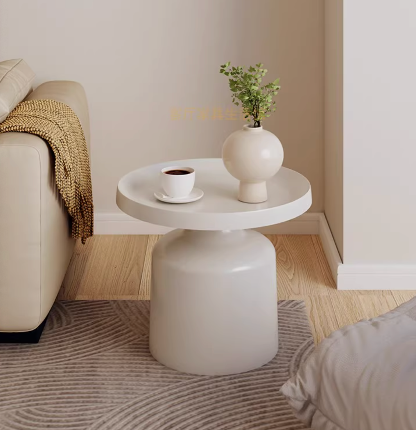 Lucas Coffee Table Set, White & Black| DC Concept