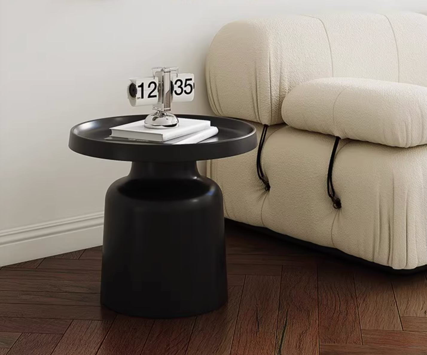 Lucas Coffee Table Set, White & Black| DC Concept