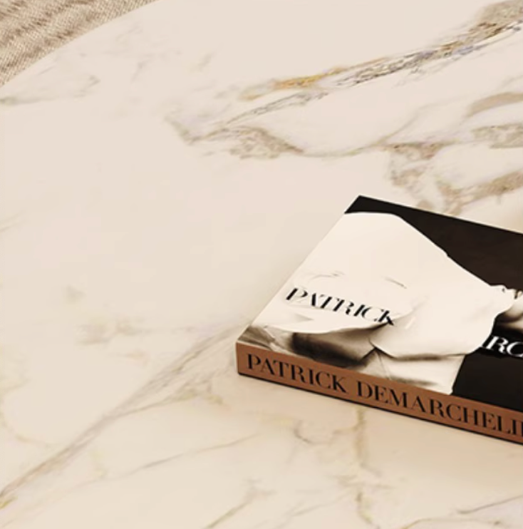 Oliver Marble Coffee Table, White| DC Concept