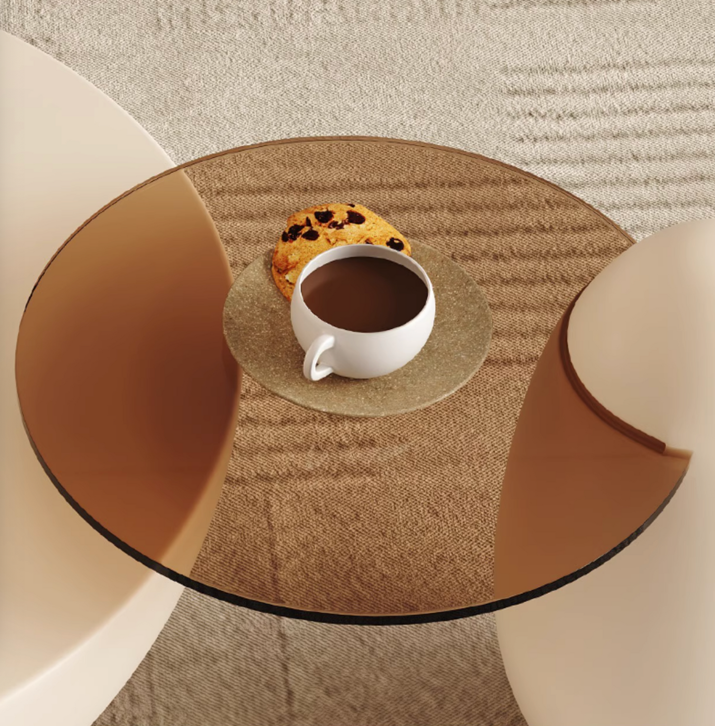 Oliver Marble Coffee Table, White| DC Concept