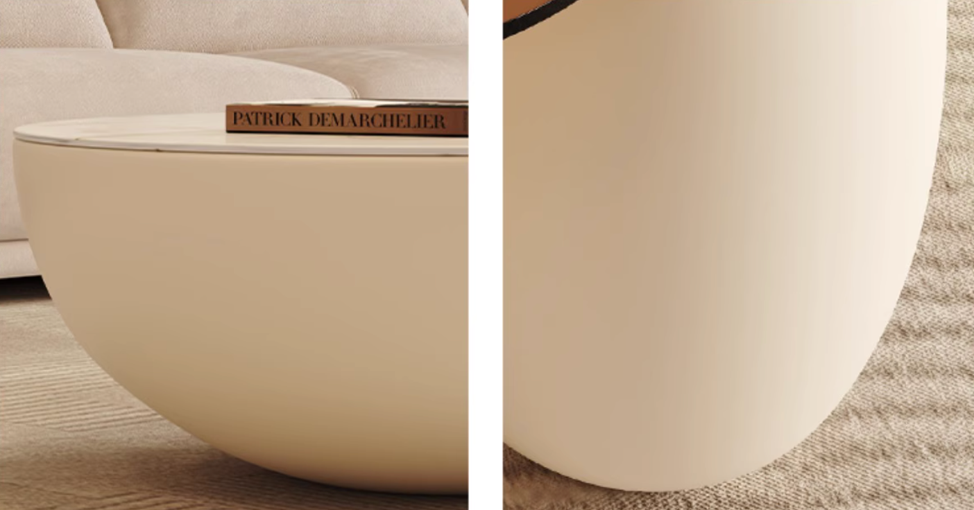Oliver Marble Coffee Table, White| DC Concept