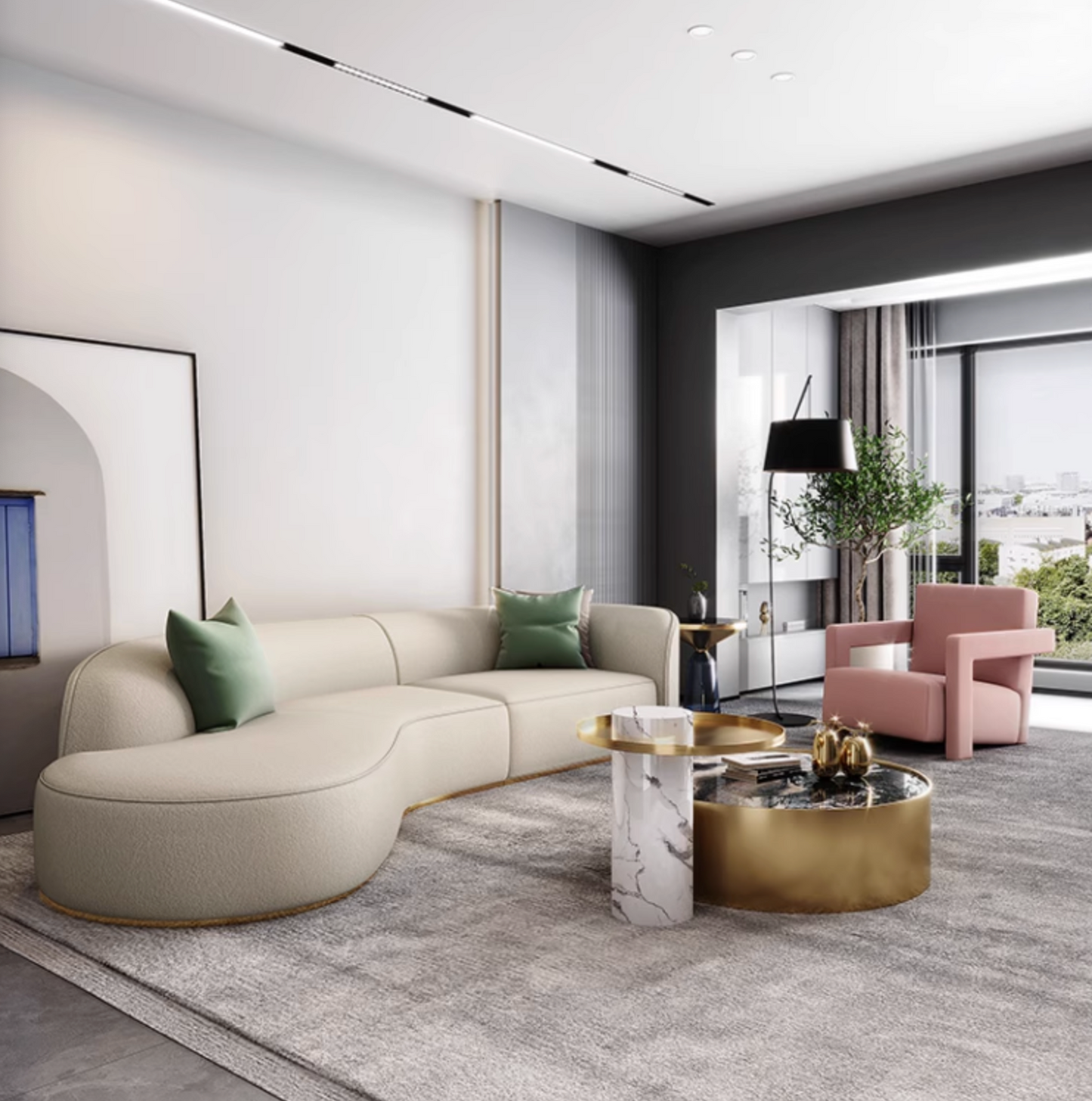 Mason Marble Coffee Table Set| DC Concept