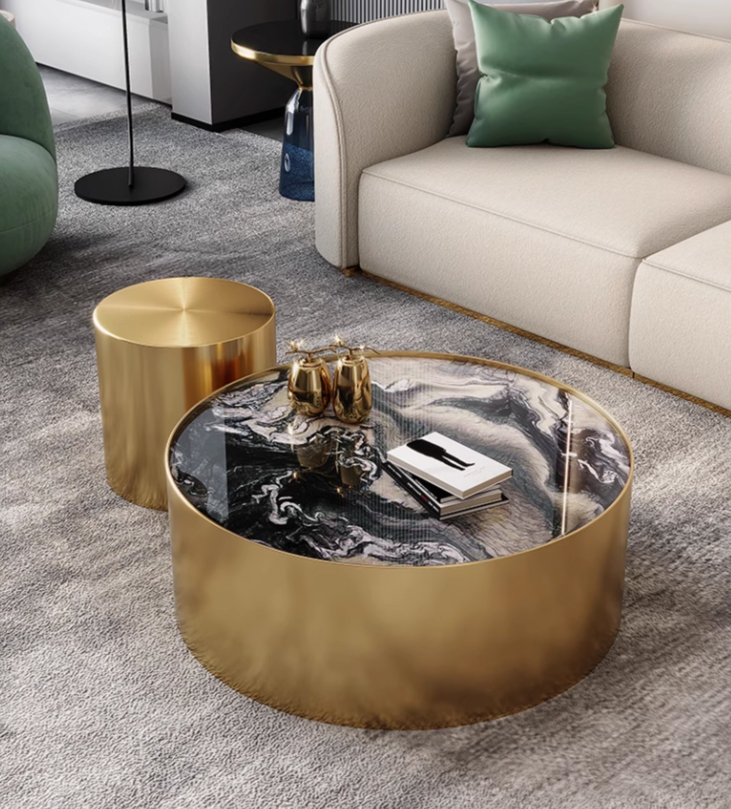 Mason Marble Coffee Table Set| DC Concept