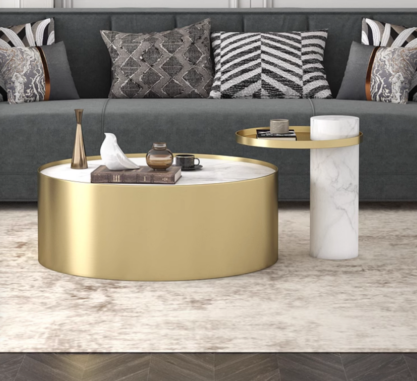 Mason Marble Coffee Table Set| DC Concept