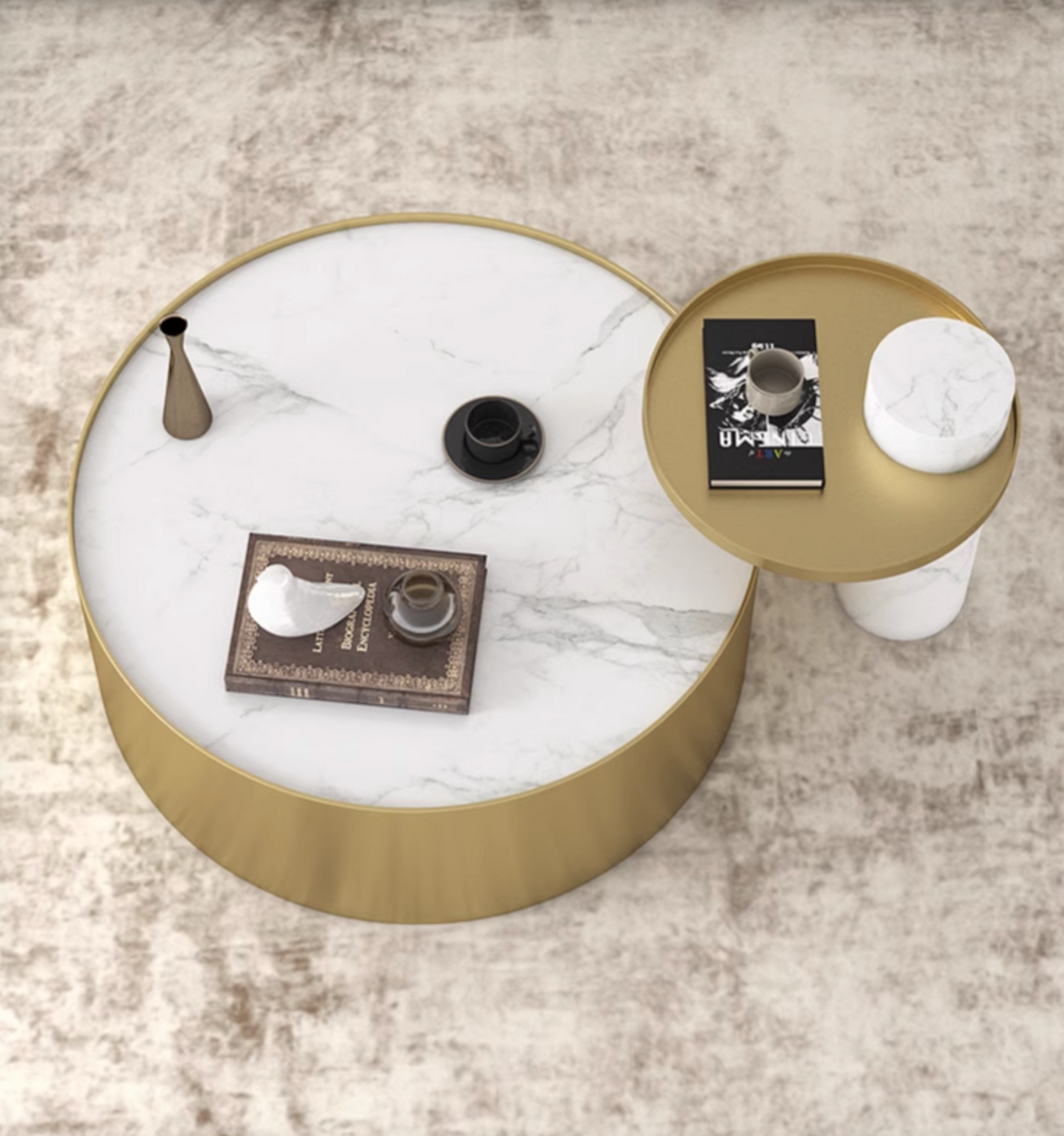 Mason Marble Coffee Table Set| DC Concept