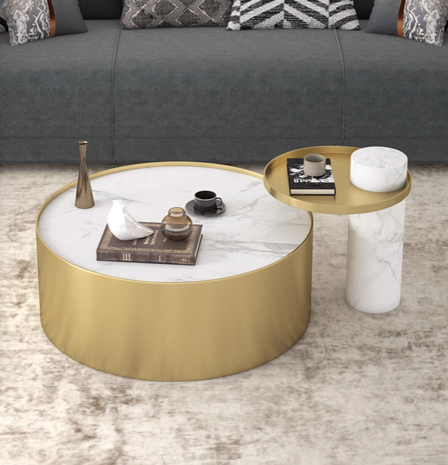 Mason Marble Coffee Table Set| DC Concept