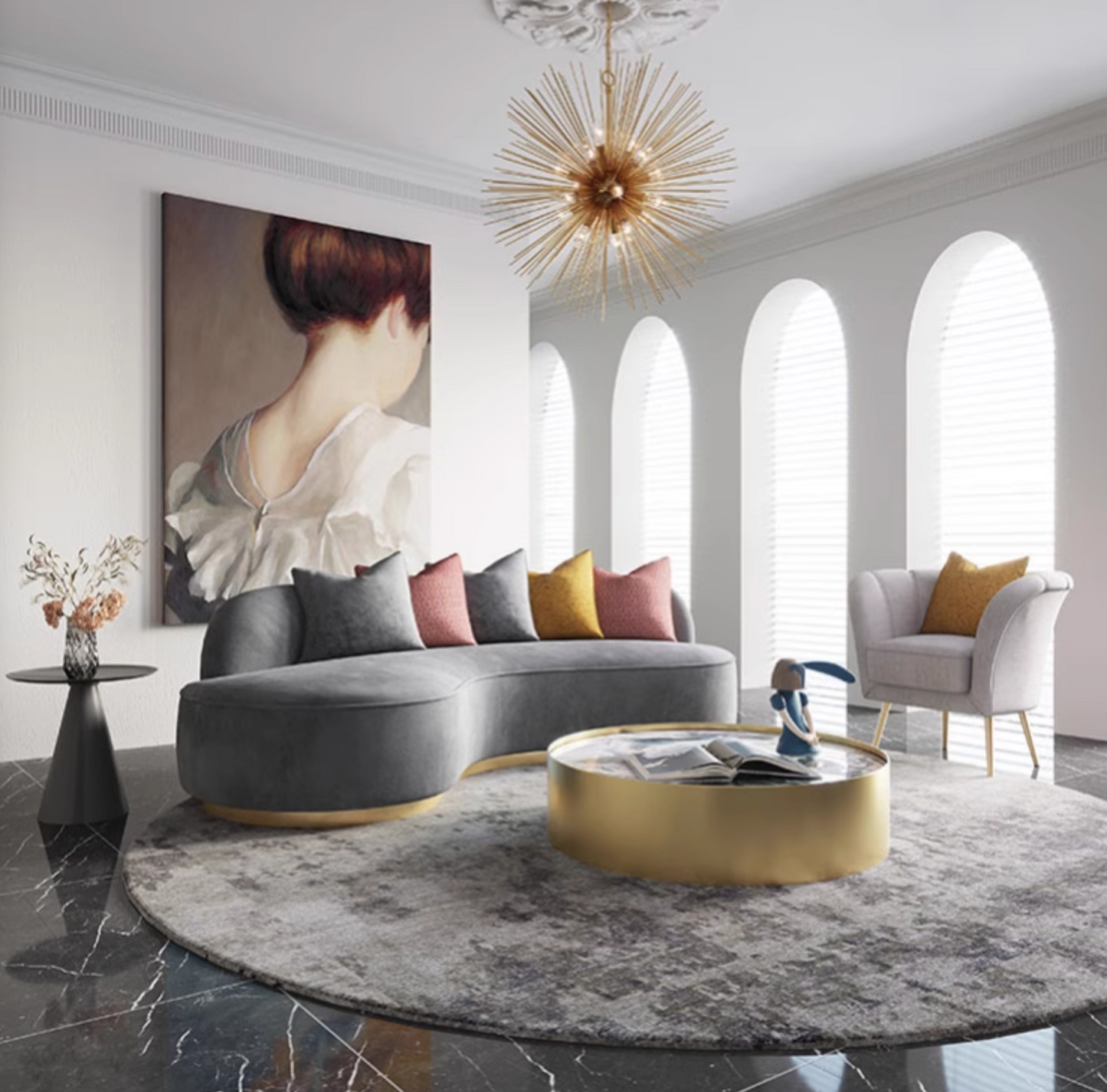 Mason Marble Coffee Table Set| DC Concept