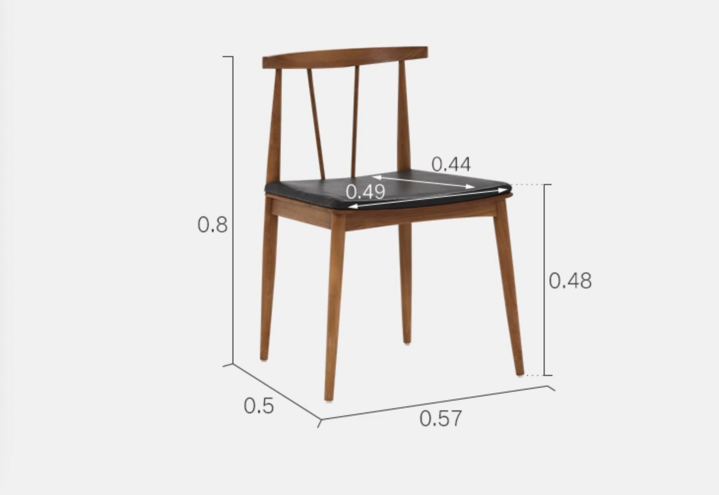 Wyatt Dining Chair, Balck| DC Concept