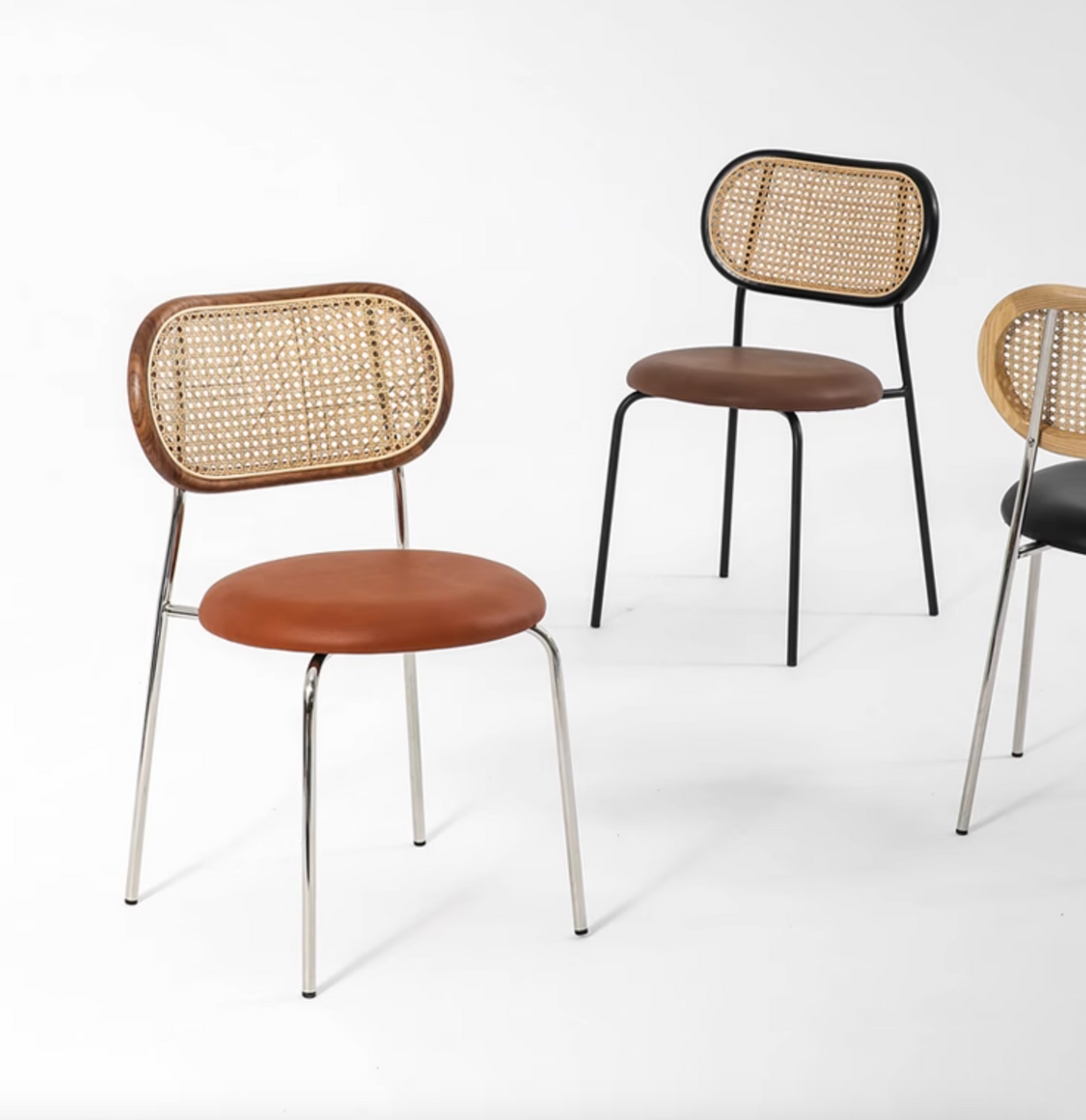 Luna Rattan Dining Chair, Oak| DC Concept