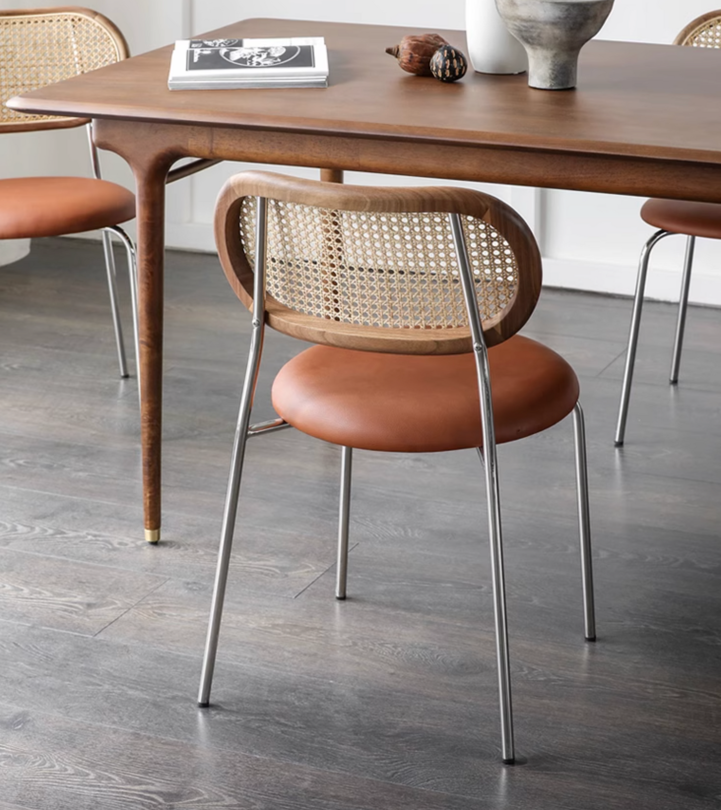 Luna Rattan Dining Chair, Oak| DC Concept