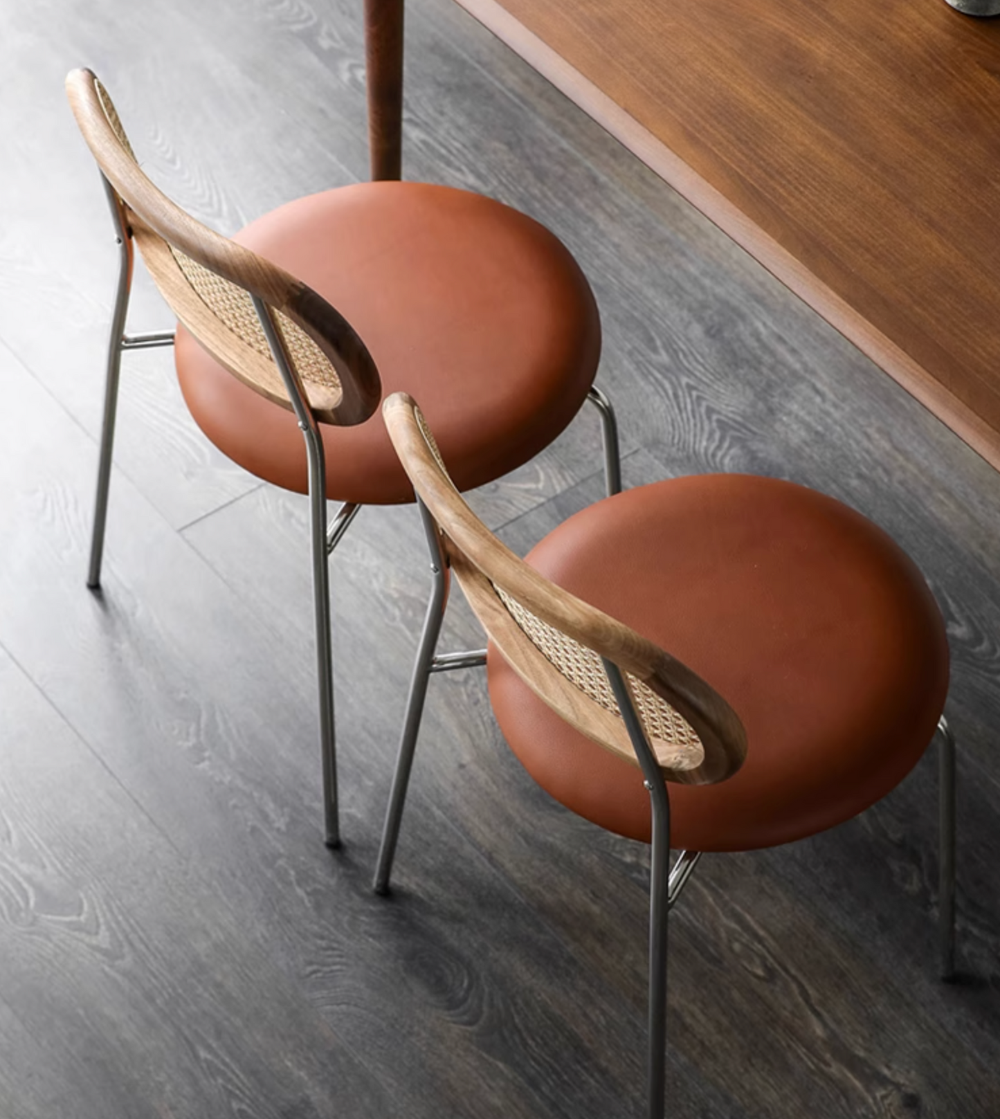 Luna Rattan Dining Chair, Oak| DC Concept