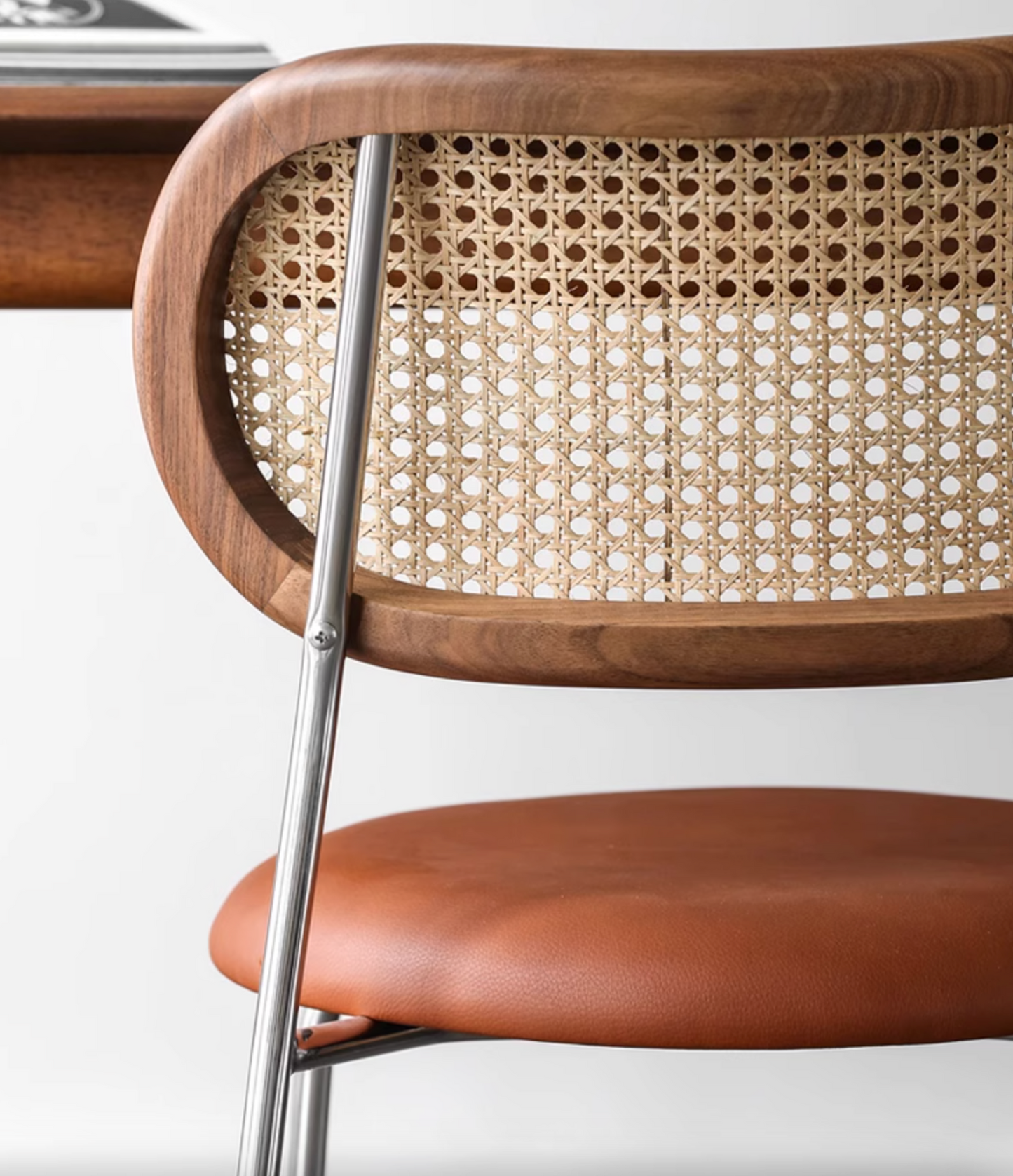 Luna Rattan Dining Chair, Oak| DC Concept
