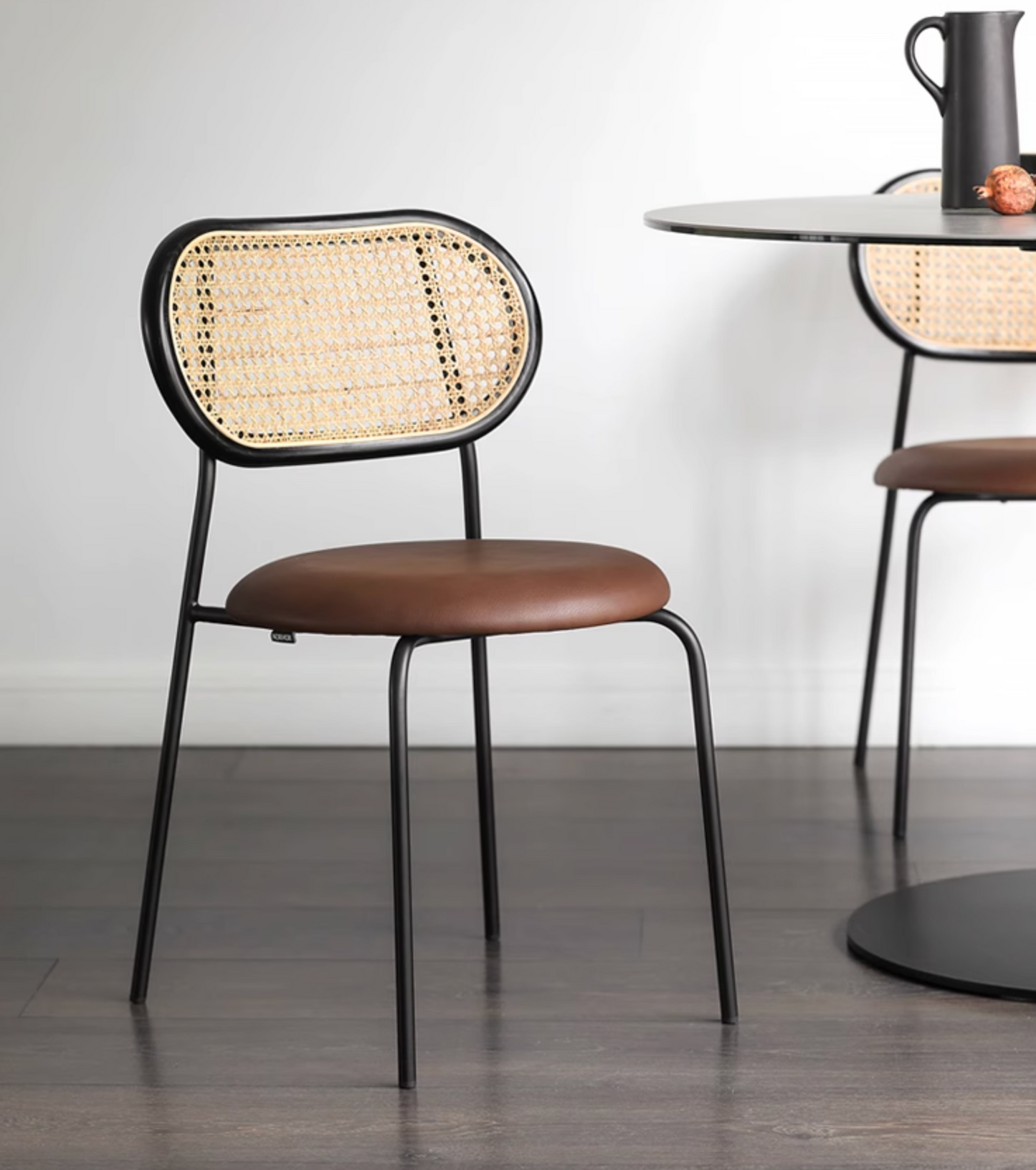 Luna Rattan Dining Chair, Oak| DC Concept
