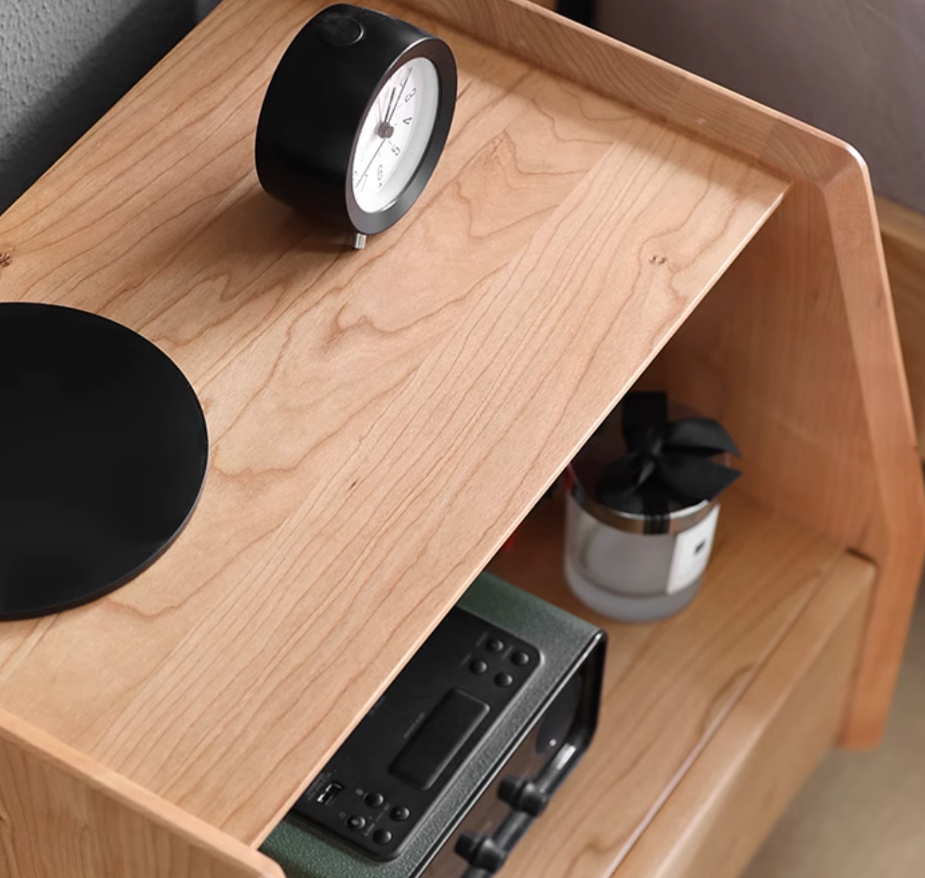 Devin Bedside Table, Solid Wood| DC Concept