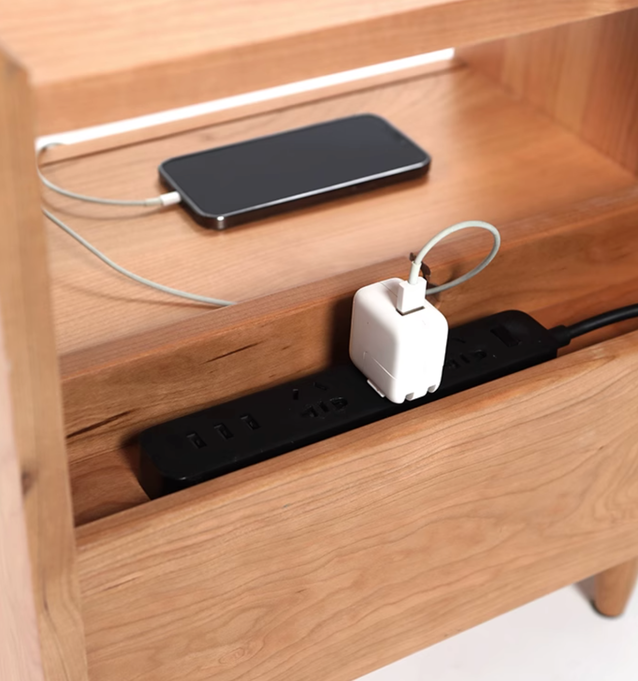 Devin Bedside Table, Solid Wood| DC Concept