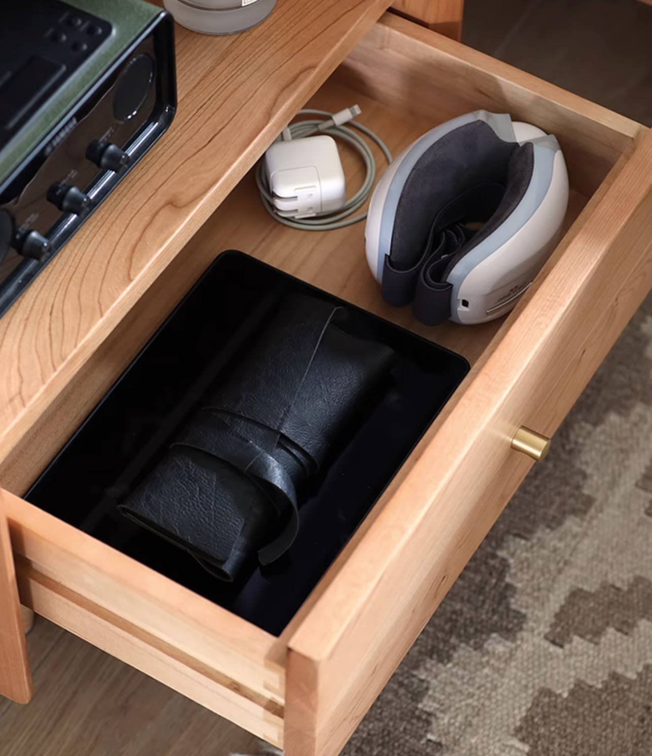 Devin Bedside Table, Solid Wood| DC Concept