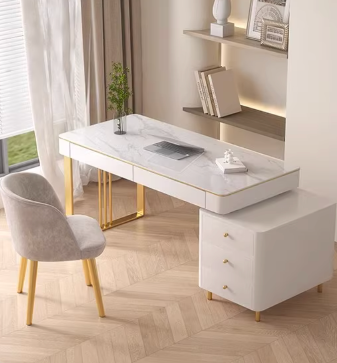 Elmer Office Desk, Sintered Stone| DC Concept