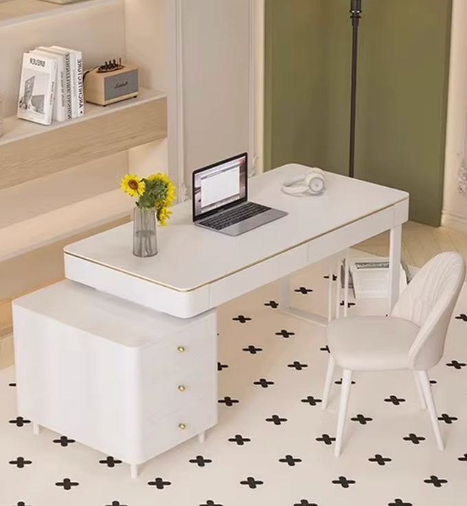 Elmer Office Desk, Sintered Stone| DC Concept