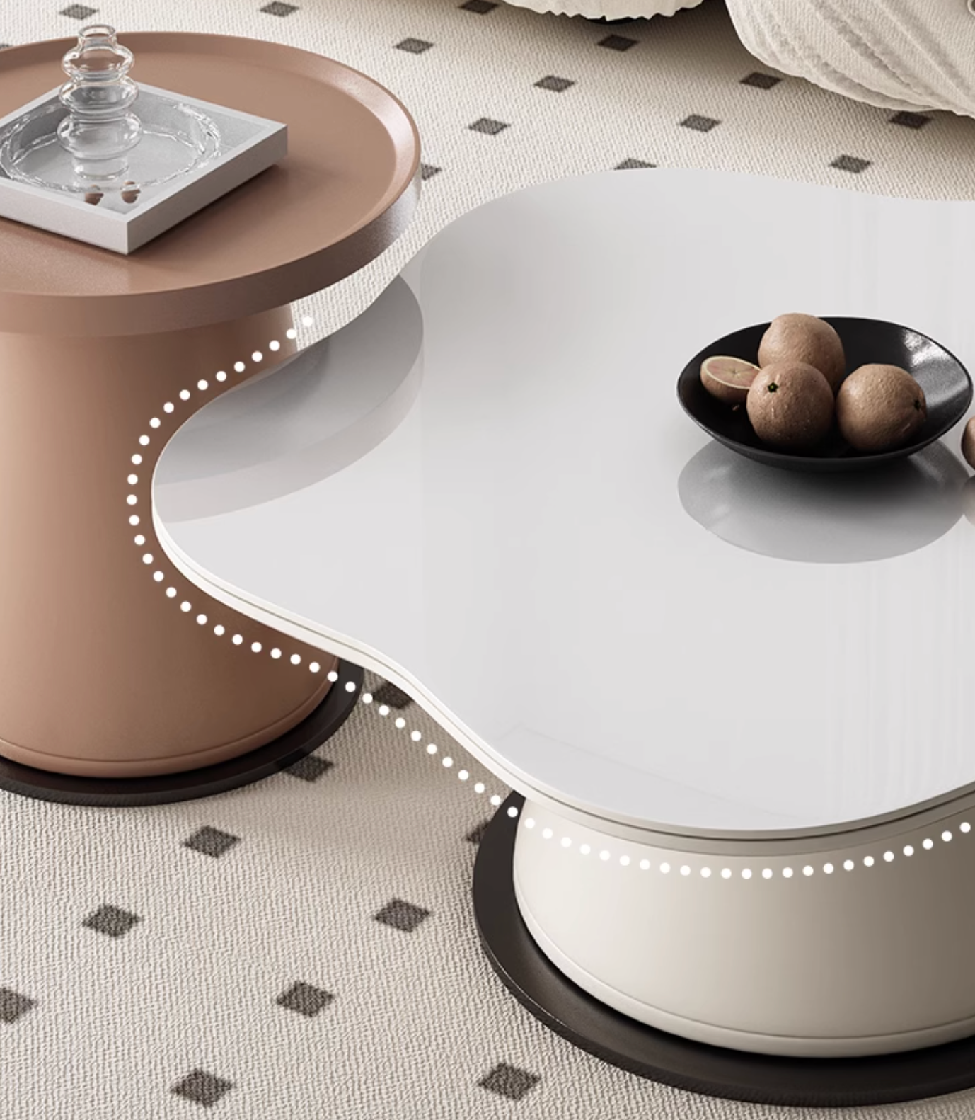 Lynn Blossoms Coffee Table Set| DC Concept