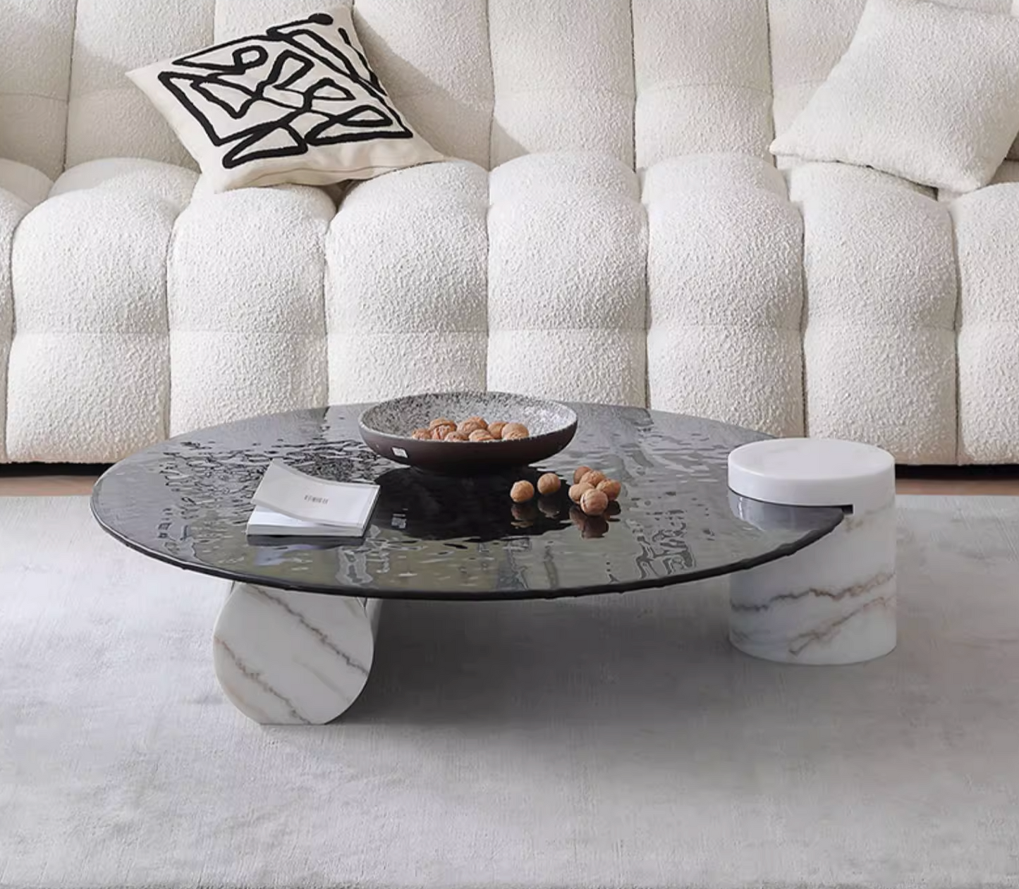 Baxter Coffee Table, Wave Top| DC Concept