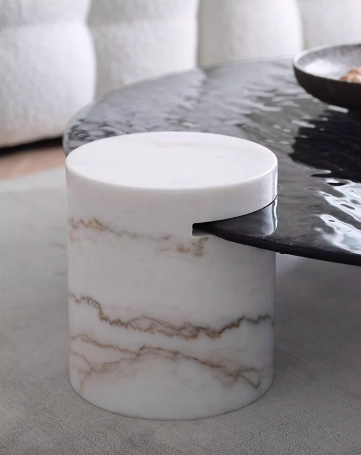 Baxter Coffee Table, Wave Top| DC Concept