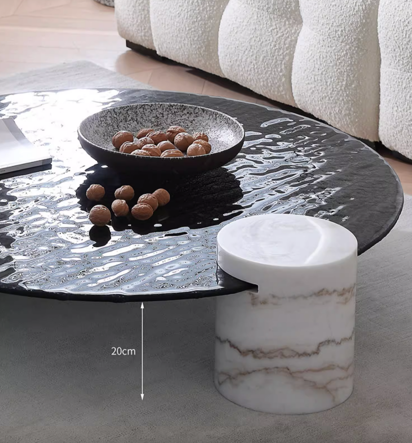 Baxter Coffee Table, Wave Top| DC Concept