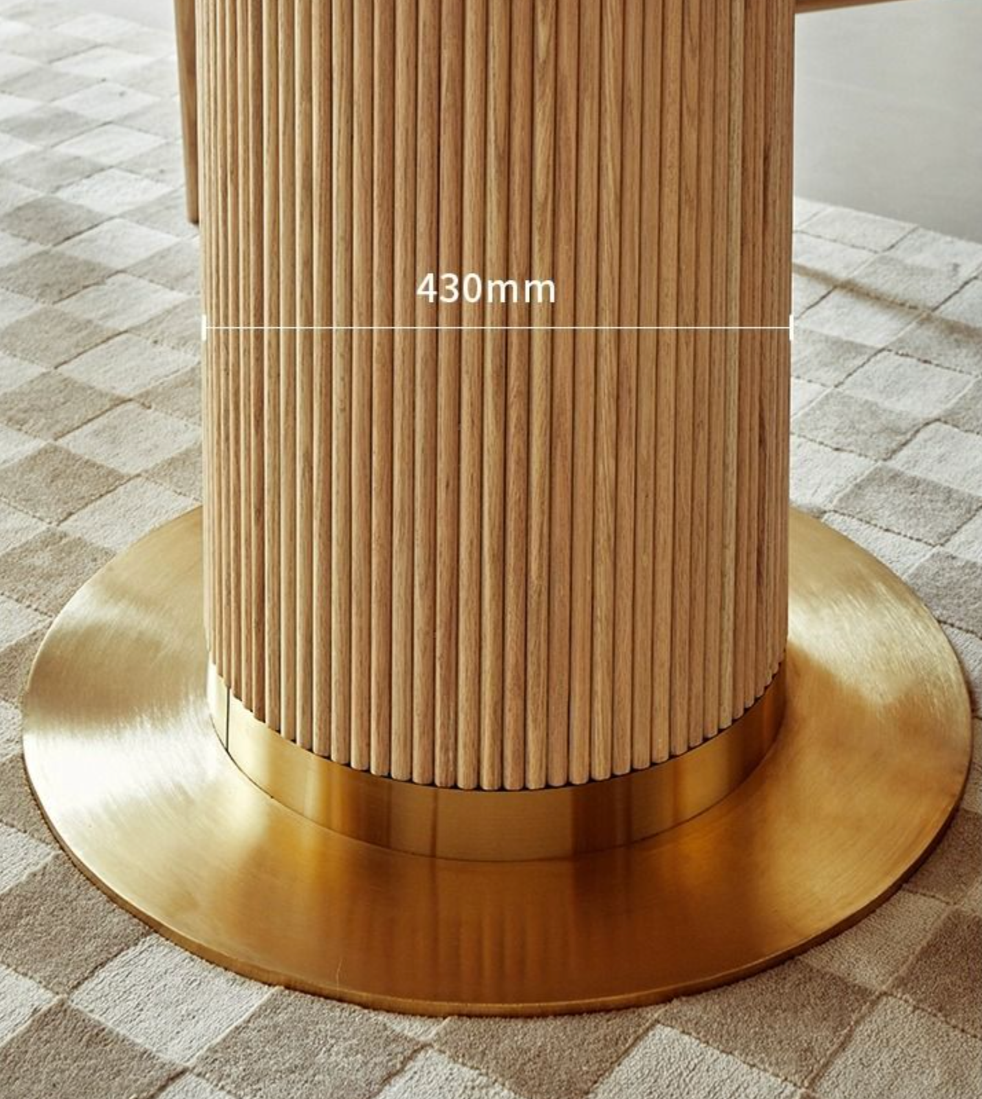 Bek Round Dining Table, White| DC Concept