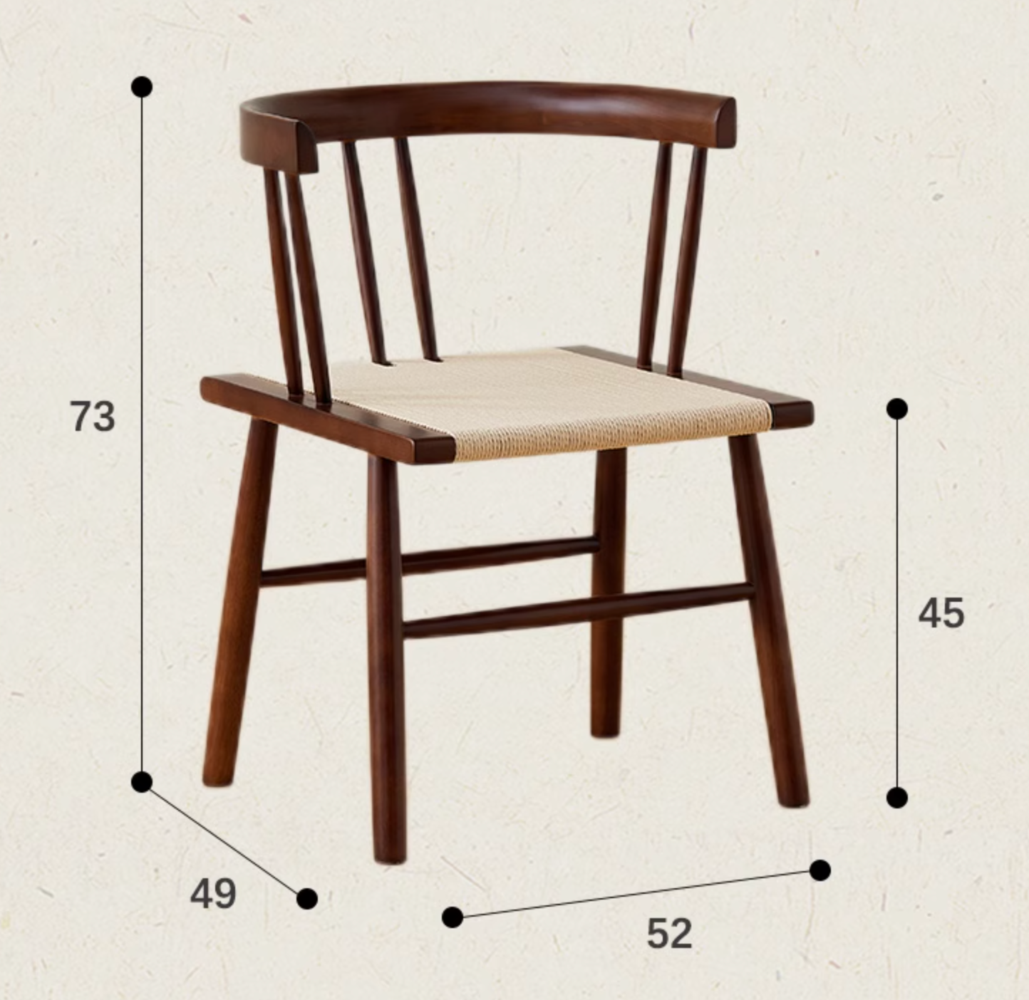Eenoch Dining Chair, Rattan