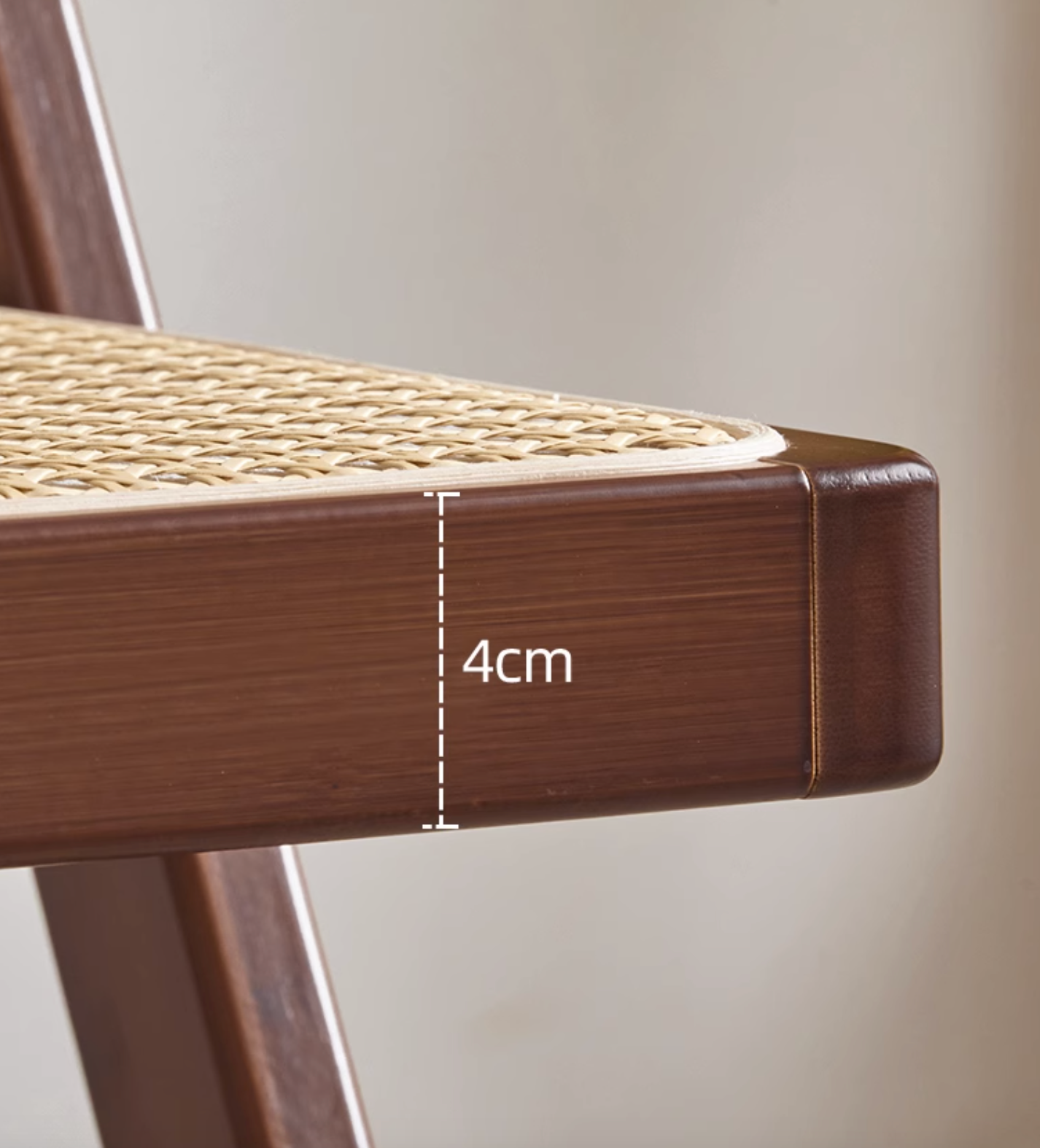 Audrey Folding Dining Chair, Rattan