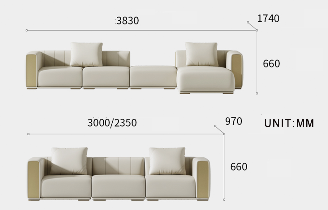 Daly Three Seater Sofa, Real Leather