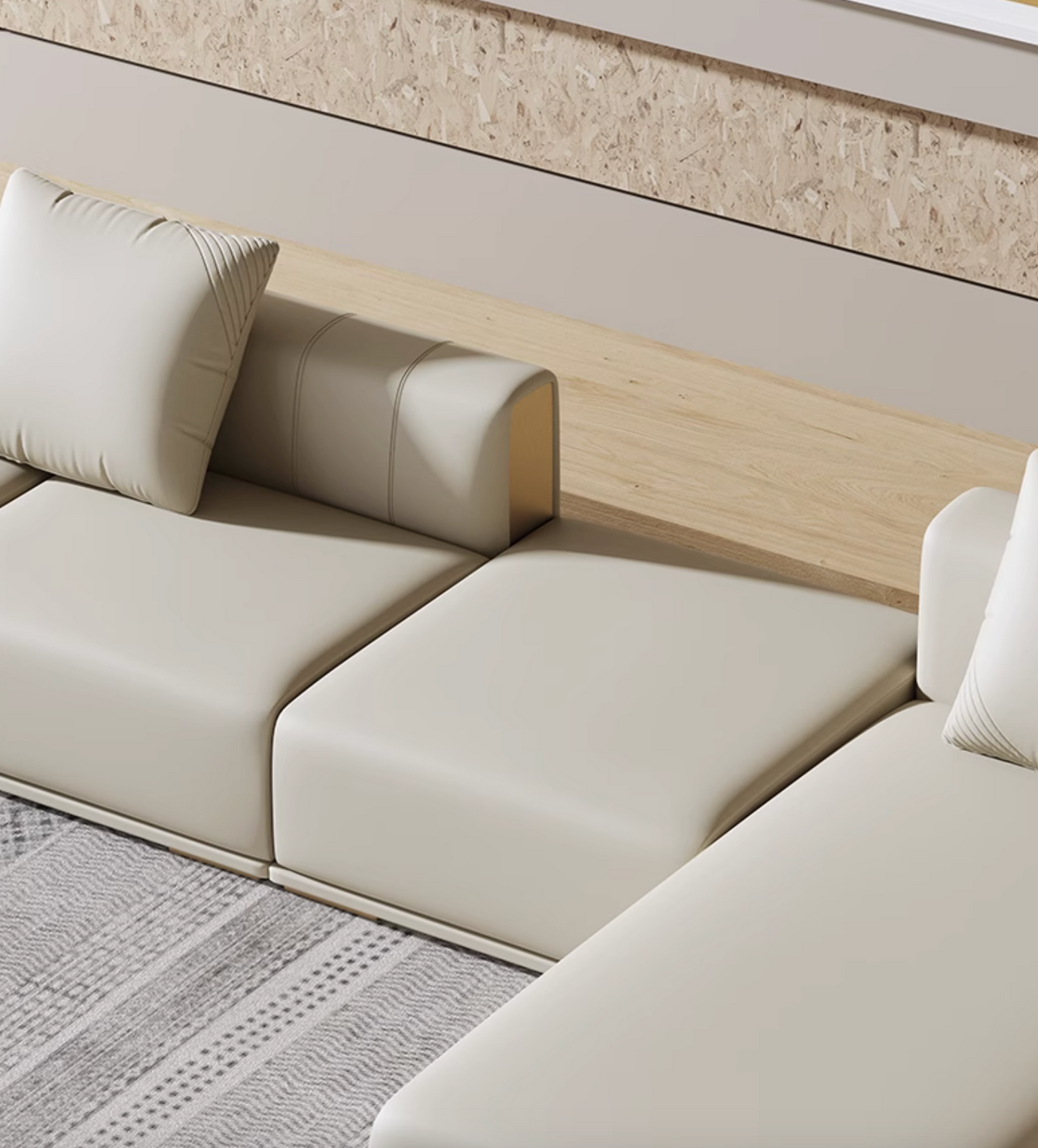 Daly Three Seater Sofa, Real Leather