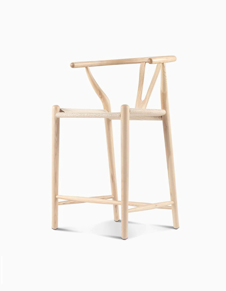 Wishbone Bar Stool Natural Ash| DC Concept